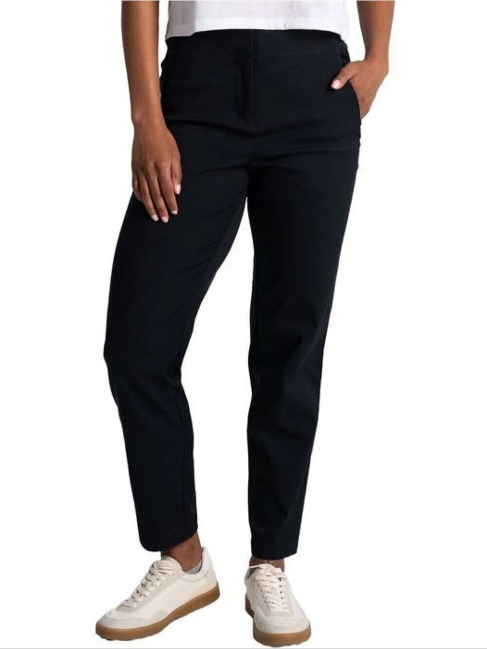 10 • Lole • Miles Black Cropped Ankle Pants